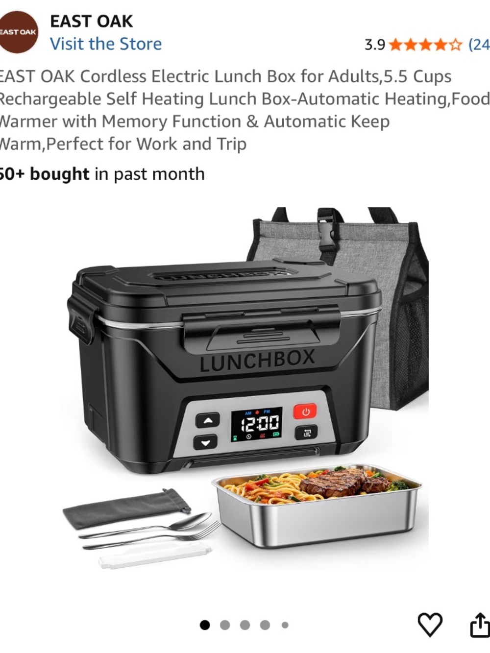 Heated lunchbox